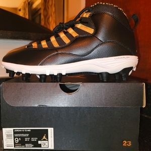 Deadstock Nike Air Jordan 10 TD Football Cleats Royalty